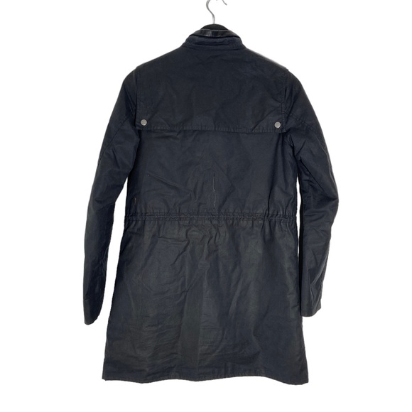 Barbour Waxed Jacket Black Women's Size 4 - Picture 2 of 6